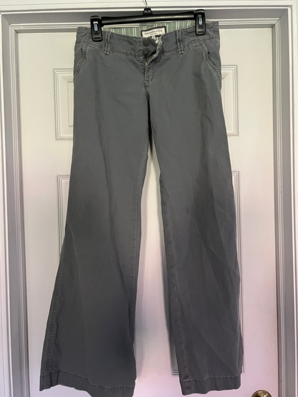 Y2K A&F Gray Wide-Leg Pants